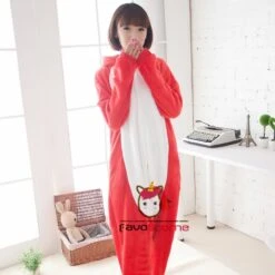 Pyjama Bird Rouge Animaux Combinaison Déguisement 8 Pyjama Bird Rouge Animaux Combinaison Déguisement -Favolicorne Déguisement Promos Magasin af19004 2