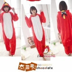 Pyjama Bird Rouge Animaux Combinaison Déguisement 11 Pyjama Bird Rouge Animaux Combinaison Déguisement -Favolicorne Déguisement Promos Magasin af19004 5