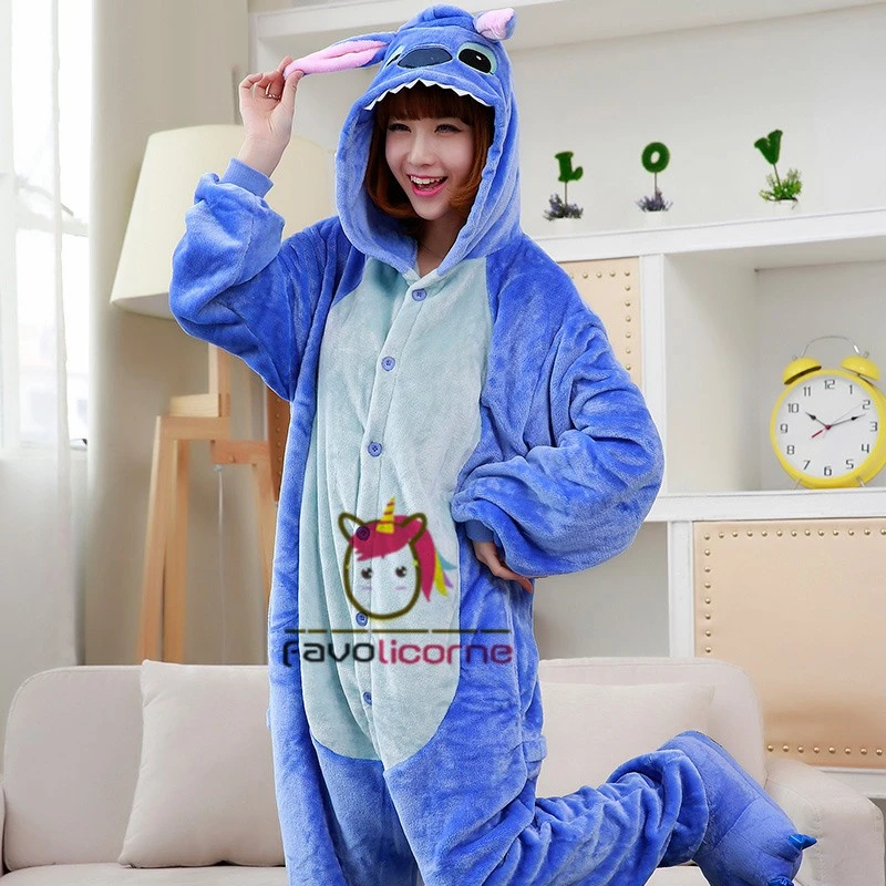 Pyjama Stitch Combinaison Femme Homme Déguisement 2 Pyjama Stitch Combinaison Femme Homme Déguisement – Image 2