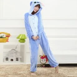 Pyjama Stitch Bleue Combinaison Femme Homme Déguisement -Favolicorne Déguisement Promos Magasin af190103 3