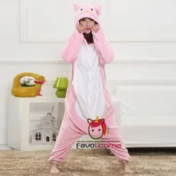 Kitty Chat Rose Combinaison Pyjama Déguisement -Favolicorne Déguisement Promos Magasin af190106 2