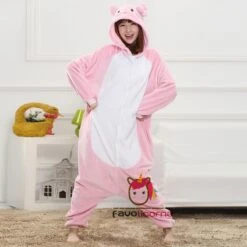 Kitty Chat Rose Combinaison Pyjama Déguisement -Favolicorne Déguisement Promos Magasin af190106 3