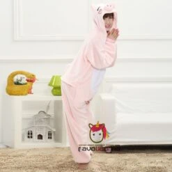 Pyjama Cochon Rose Combinaison Femme Homme Déguisement -Favolicorne Déguisement Promos Magasin af190107 3