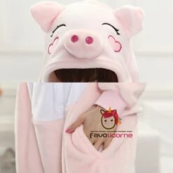 Pyjama Cochon Rose Combinaison Femme Homme Déguisement -Favolicorne Déguisement Promos Magasin af190107 5