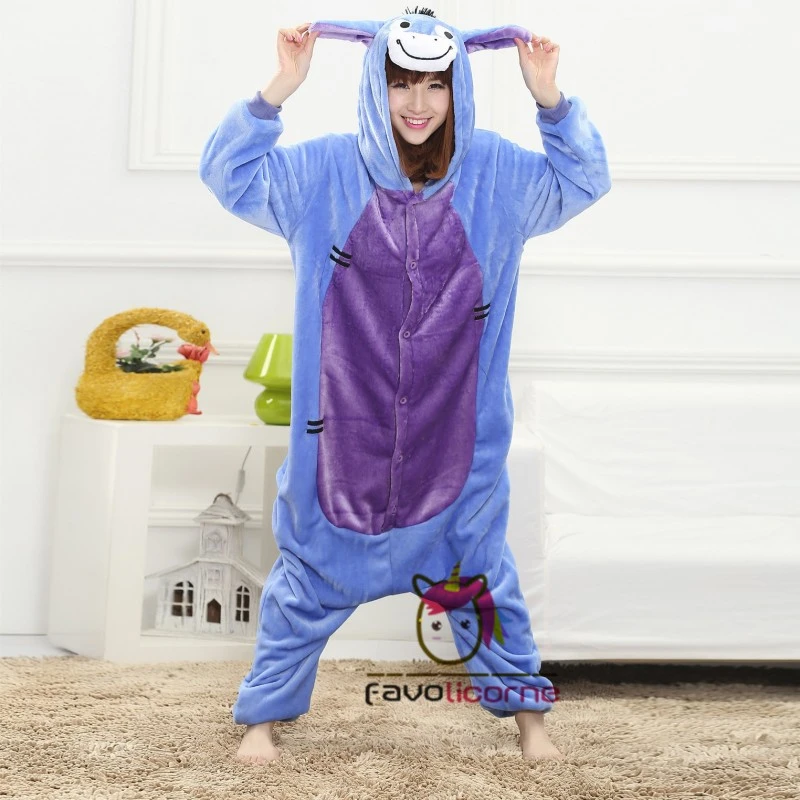 Pyjama Bourriquet Combinaison Femme Homme Déguisement 4 Pyjama Bourriquet Combinaison Femme Homme Déguisement – Image 4