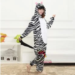 Pyjama Zèbre Combinaison Femme Homme Déguisement -Favolicorne Déguisement Promos Magasin af190111 2