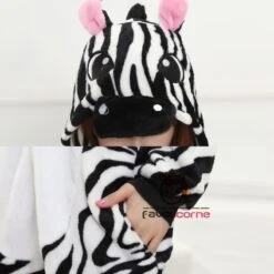 Pyjama Zèbre Combinaison Femme Homme Déguisement -Favolicorne Déguisement Promos Magasin af190111 5