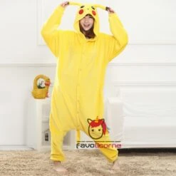 Pyjama Combinaison Pokemon Pikachu Déguisement -Favolicorne Déguisement Promos Magasin af190117 2