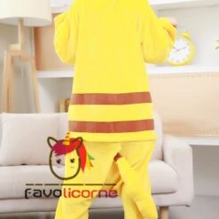 Pyjama Pikachu Adulte Animaux Combinaison Déguisement -Favolicorne Déguisement Promos Magasin af19013 4