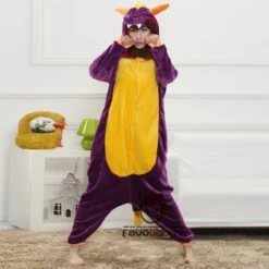 Combinaison Pyjama Dragon Pourpre Déguisement -Favolicorne Déguisement Promos Magasin af190131 3