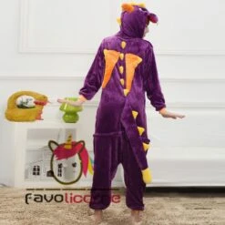 Combinaison Pyjama Dragon Pourpre Déguisement -Favolicorne Déguisement Promos Magasin af190131 4