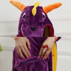 Combinaison Pyjama Dragon Pourpre Déguisement -Favolicorne Déguisement Promos Magasin af190131 5