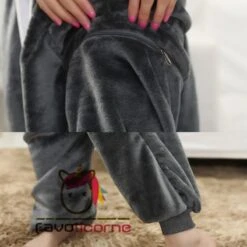 Combinaison Pyjama Loup Gris Déguisement -Favolicorne Déguisement Promos Magasin af190137 6