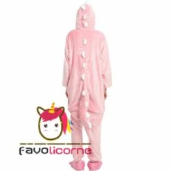 Combinaison Pyjama Dinosaure Rose Femme Homme Déguisement 11 Combinaison Pyjama Dinosaure Rose Femme Homme Déguisement -Favolicorne Déguisement Promos Magasin af190144 4