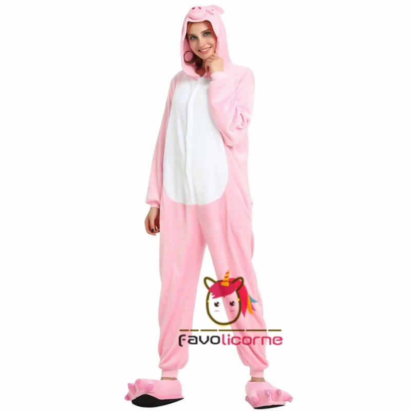 Combinaison Pyjama Cochon Rose Déguisement 3 Combinaison Pyjama Cochon Rose Déguisement – Image 3