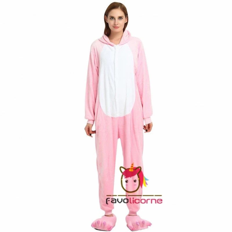 Combinaison Pyjama Cochon Rose Déguisement 4 Combinaison Pyjama Cochon Rose Déguisement – Image 4