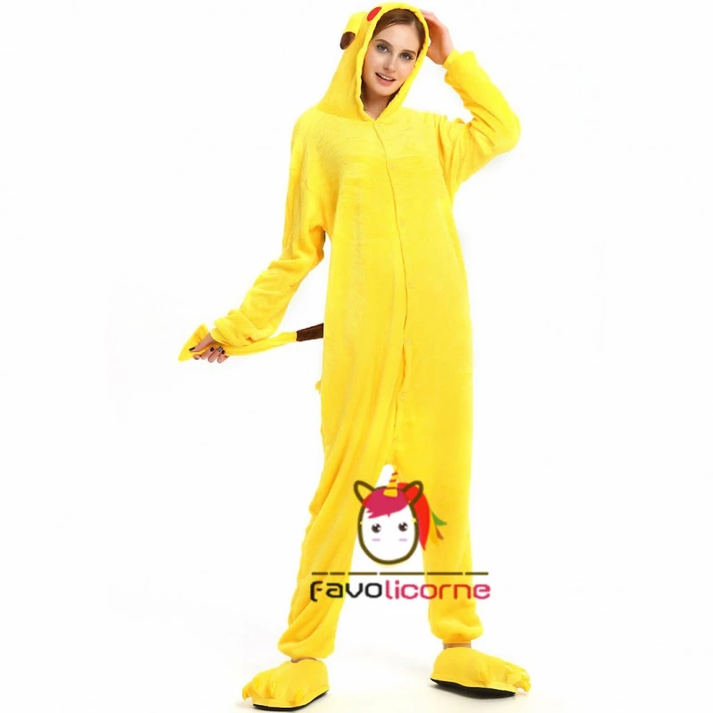 Combinaison Pyjama Pikachu Déguisement 3 Combinaison Pyjama Pikachu Déguisement – Image 3