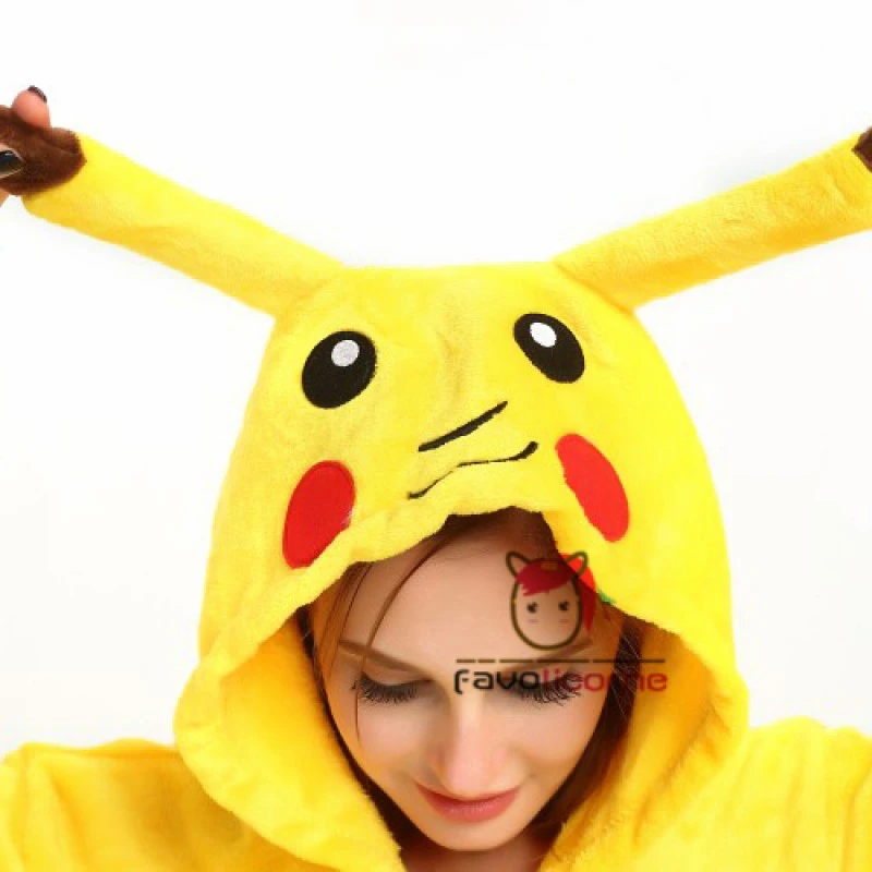 Combinaison Pyjama Pikachu Déguisement 6 Combinaison Pyjama Pikachu Déguisement – Image 6