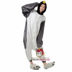 Femme Homme Combinaison Pyjama Pingouin Gris Déguisement -Favolicorne Déguisement Promos Magasin af190158 2