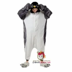 Femme Homme Combinaison Pyjama Pingouin Gris Déguisement -Favolicorne Déguisement Promos Magasin af190158 3