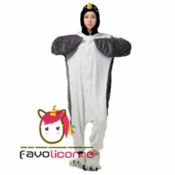 Femme Homme Combinaison Pyjama Pingouin Gris Déguisement -Favolicorne Déguisement Promos Magasin af190158 4