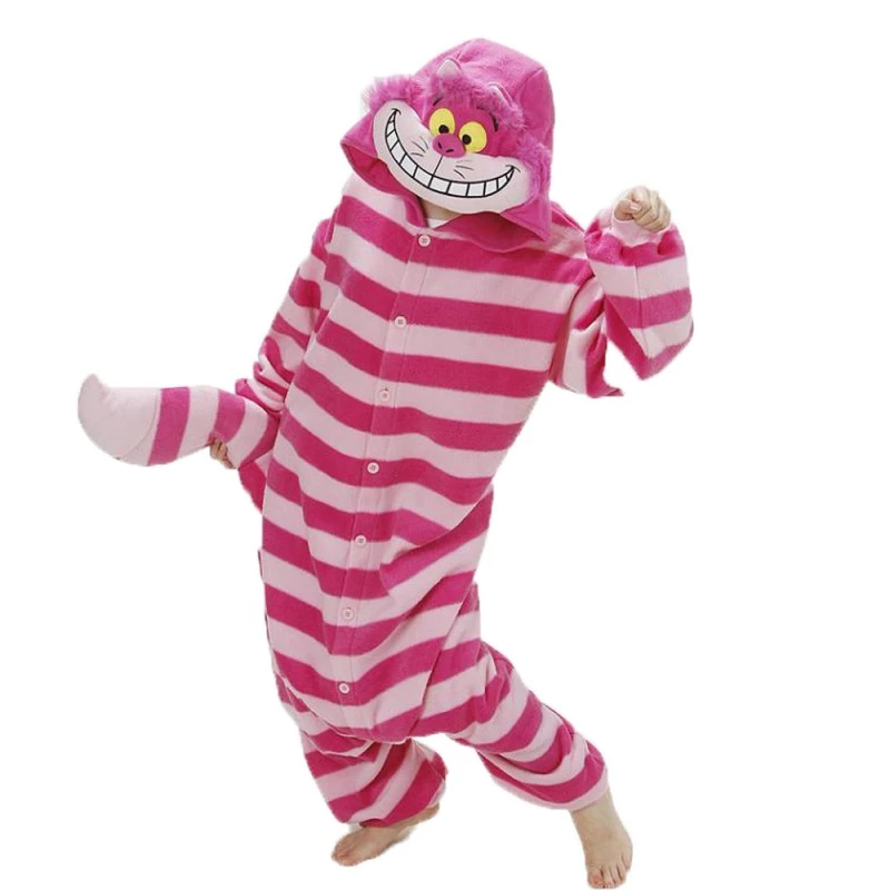 Femme Homme Combinaison Pyjama Chat Du Cheshire Déguisement 1 Femme Homme Combinaison Pyjama Chat Du Cheshire Déguisement