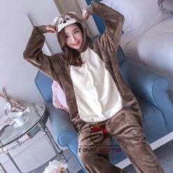 Pyjama Écureuil Animaux Pour Adulte Déguisement -Favolicorne Déguisement Promos Magasin af19017 3