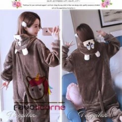 Pyjama Écureuil Animaux Pour Adulte Déguisement -Favolicorne Déguisement Promos Magasin af19017 4