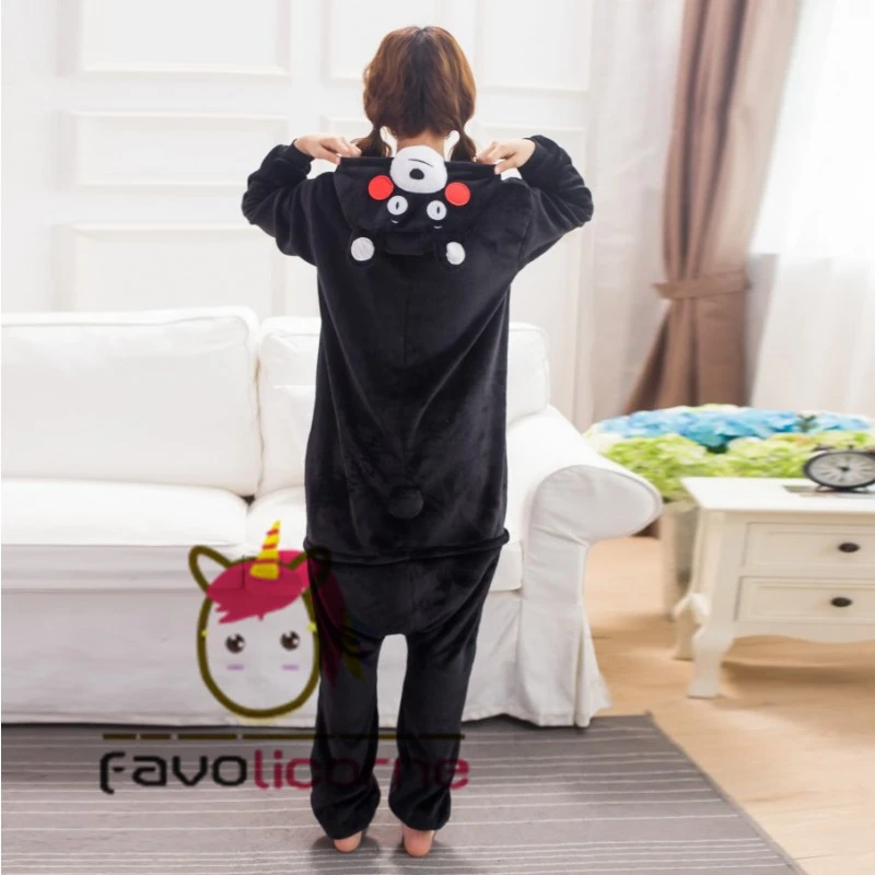 Femme Homme Combinaison Pyjama Kumamon Déguisement 5 Femme Homme Combinaison Pyjama Kumamon Déguisement – Image 5