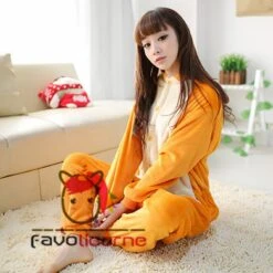 Femme Homme Combinaison Pyjama Lion Adulte Déguisement -Favolicorne Déguisement Promos Magasin af190187 4