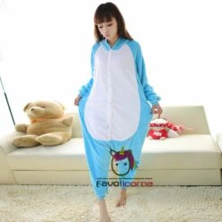 Femme Homme Combinaison Pyjama Hippopotame Bleue Déguisement 7 Femme Homme Combinaison Pyjama Hippopotame Bleue Déguisement -Favolicorne Déguisement Promos Magasin af190189 2