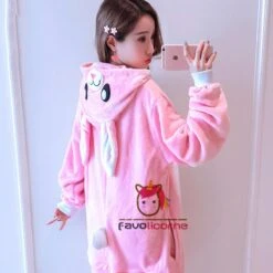 Pyjama Combinaison Lapin Rose Adulte Déguisement -Favolicorne Déguisement Promos Magasin af19019 2