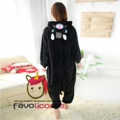 Femme Homme Combinaison Pyjama Chat Noir Déguisement -Favolicorne Déguisement Promos Magasin af190192 4