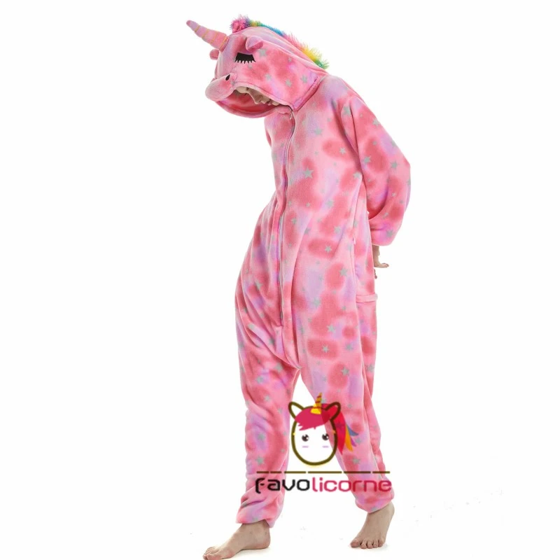 Femme Homme Combinaison Pyjama Dream Licorne Rose Déguisement 4 Femme Homme Combinaison Pyjama Dream Licorne Rose Déguisement – Image 4