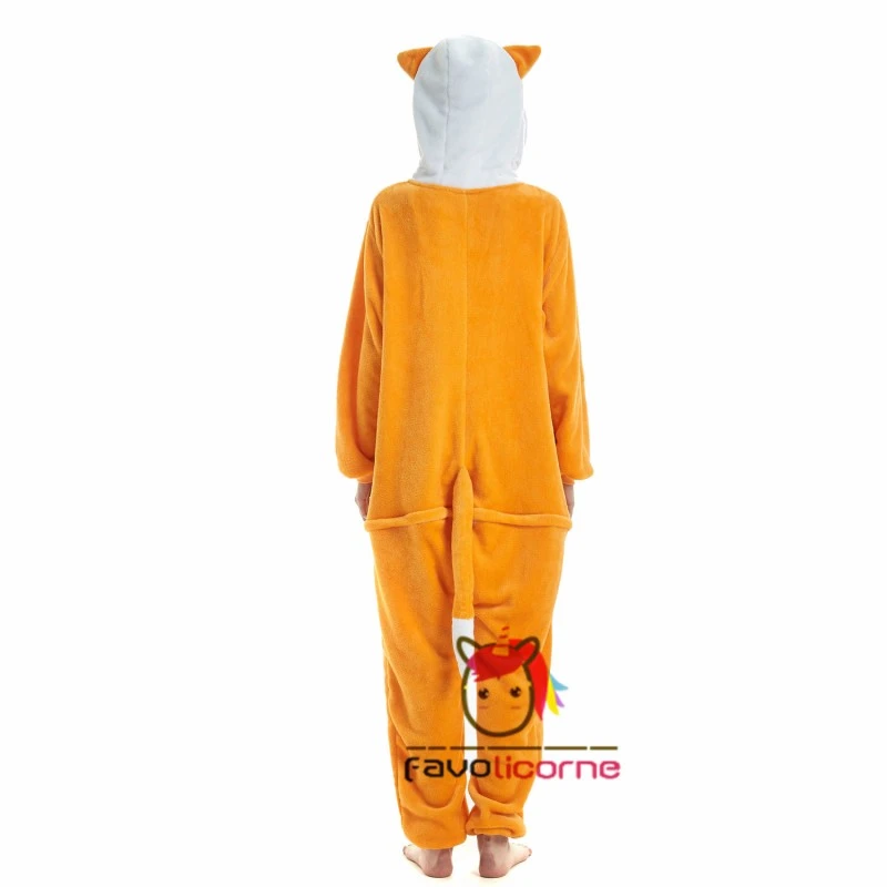 Femme Homme Combinaison Pyjama Renard Déguisement 4 Femme Homme Combinaison Pyjama Renard Déguisement – Image 4