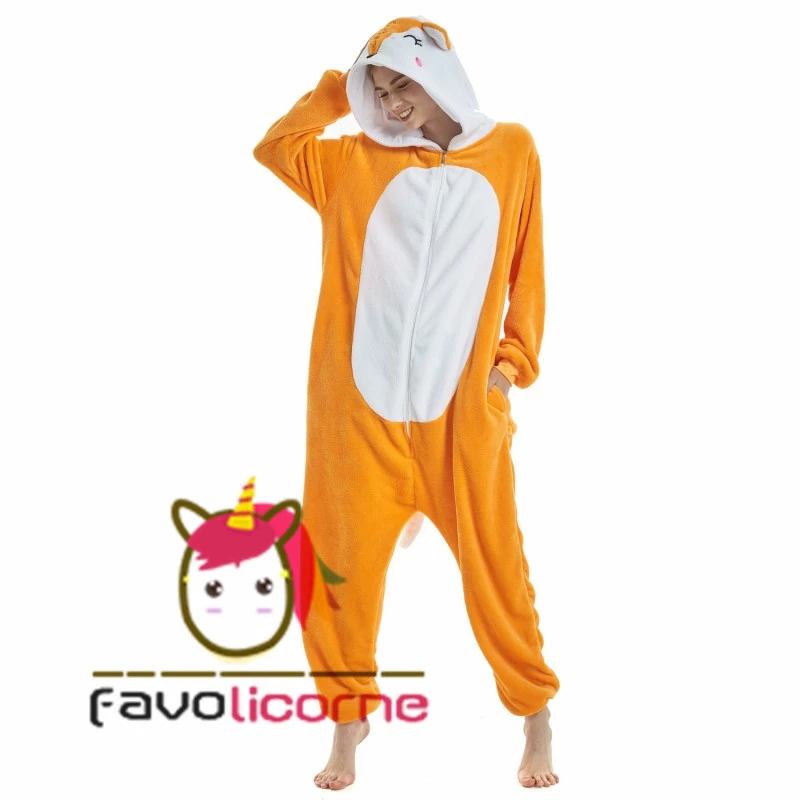 Femme Homme Combinaison Pyjama Renard Déguisement 5 Femme Homme Combinaison Pyjama Renard Déguisement – Image 5