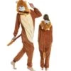 Femme Homme Combinaison Pyjama Lion King Déguisement