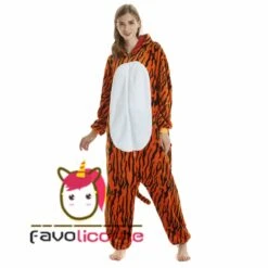 Femme Homme Combinaison Pyjama Tigre Déguisement -Favolicorne Déguisement Promos Magasin af190202 4