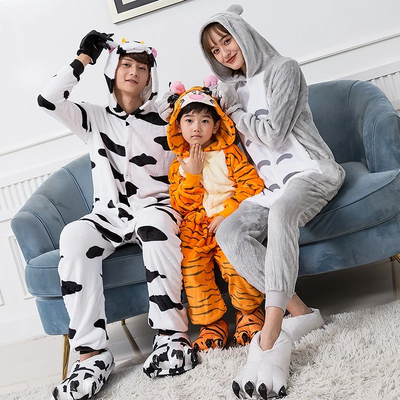 Adulte & Enfants Animaux Pyjama Combinaison Déguisement 1 Adulte & Enfants Animaux Pyjama Combinaison Déguisement