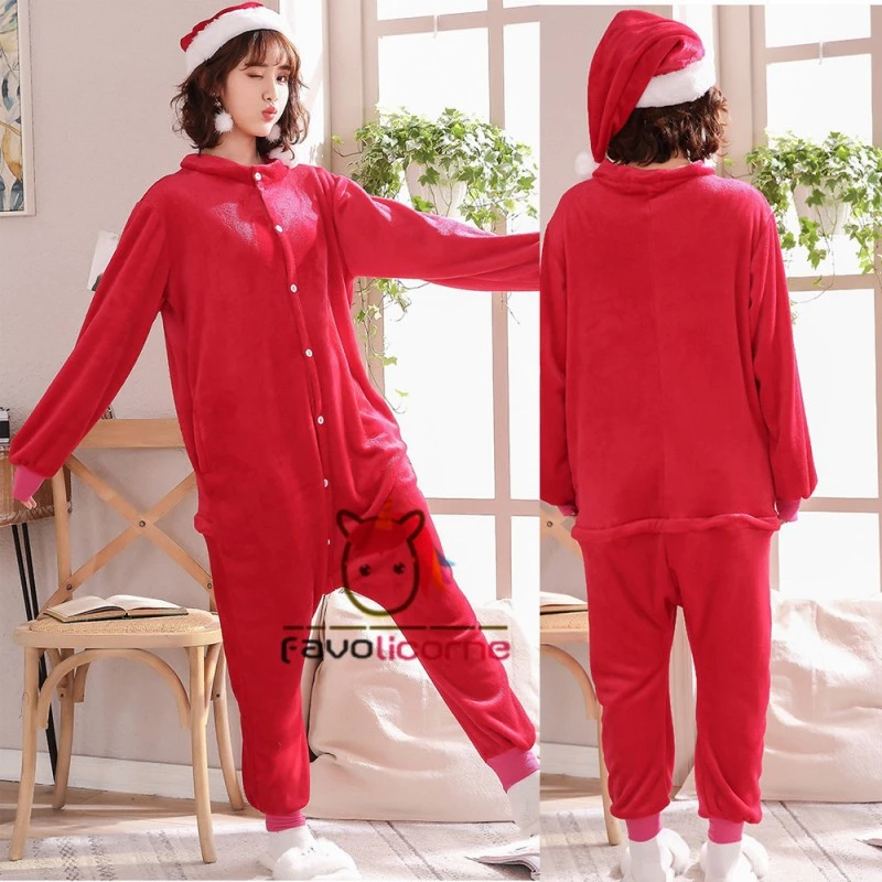 Pyjama Combinaison Santa Claus Déguisement 2 Pyjama Combinaison Santa Claus Déguisement – Image 2