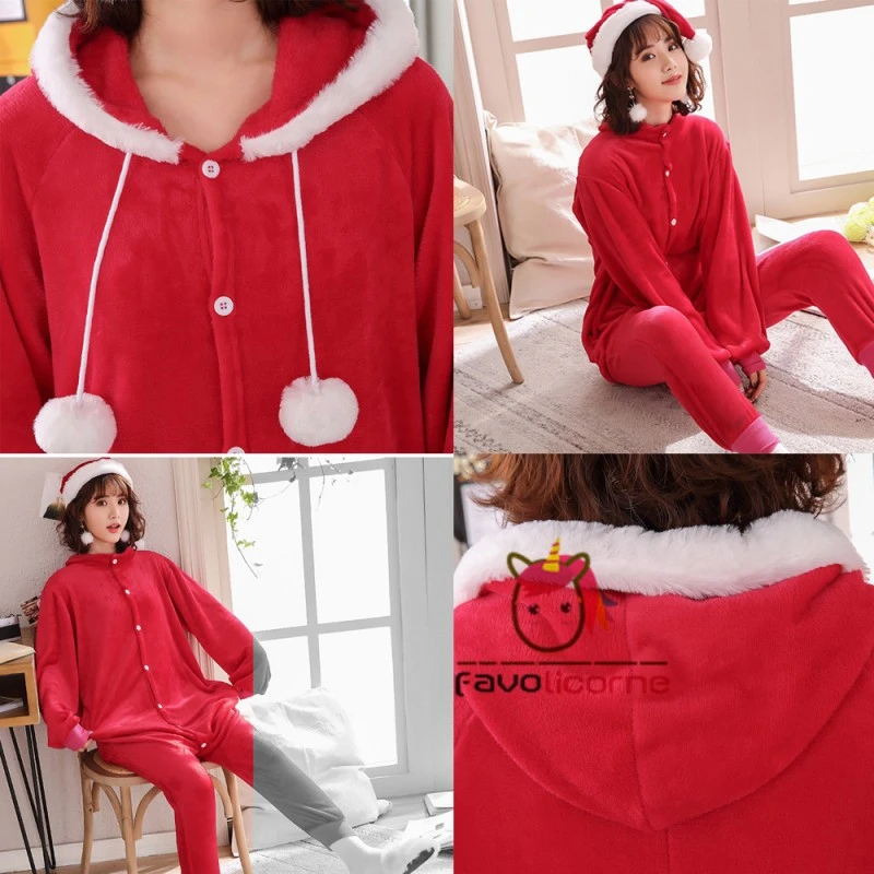 Pyjama Combinaison Santa Claus Déguisement 6 Pyjama Combinaison Santa Claus Déguisement – Image 6