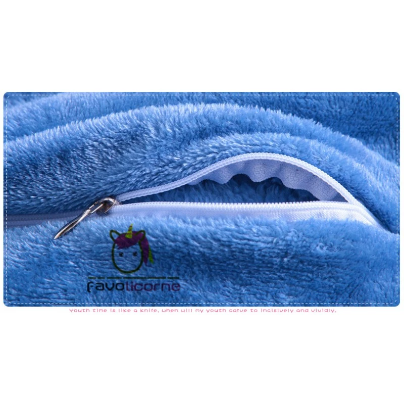 Pyjama Licorne Combinaison Déguisement Bleue 5 Pyjama Licorne Combinaison Déguisement Bleue – Image 5