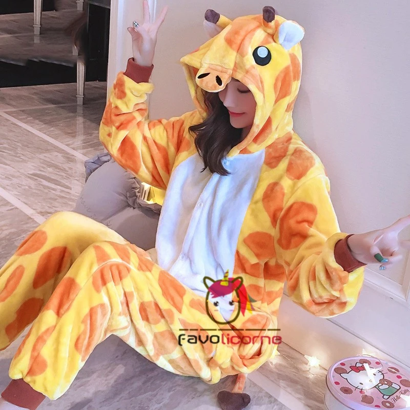 Pyjama Animaux Girafe Combinaison Déguisement 3 Pyjama Animaux Girafe Combinaison Déguisement – Image 3