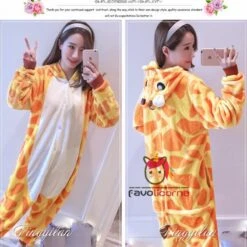 Pyjama Animaux Girafe Combinaison Déguisement 12 Pyjama Animaux Girafe Combinaison Déguisement -Favolicorne Déguisement Promos Magasin af19027 5