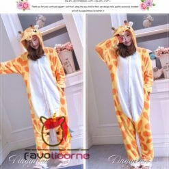 Pyjama Animaux Girafe Combinaison Déguisement 13 Pyjama Animaux Girafe Combinaison Déguisement -Favolicorne Déguisement Promos Magasin af19027 6