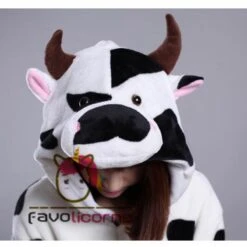 Pyjama Combinaison Vache Adulte Cosplay Déguisement -Favolicorne Déguisement Promos Magasin af19044 4