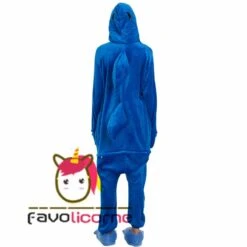 Pyjama Requin Bleue Femme Homme Combinaison Déguisement -Favolicorne Déguisement Promos Magasin af19052 4