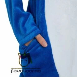 Pyjama Requin Bleue Femme Homme Combinaison Déguisement -Favolicorne Déguisement Promos Magasin af19052 6