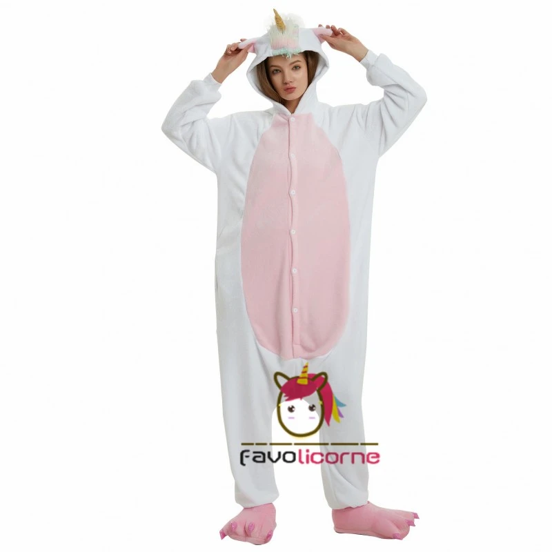 Pyjama Licorne Gold Pour Adulte Combinaison Déguisement 3 Pyjama Licorne Gold Pour Adulte Combinaison Déguisement – Image 3