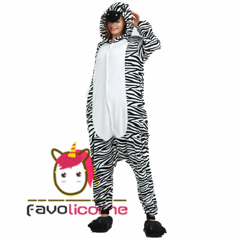 Pyjama Zèbre Combinaison Déguisement 3 Pyjama Zèbre Combinaison Déguisement – Image 3